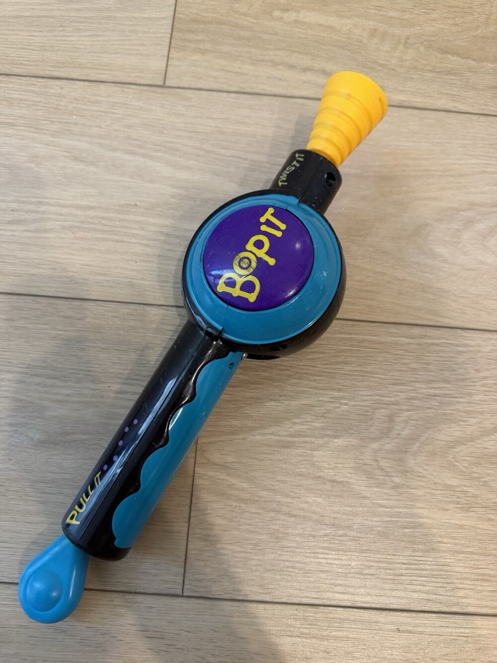 1996 Hasbro - Original BOP IT Black - Electronic Handheld Game TESTED WORKS